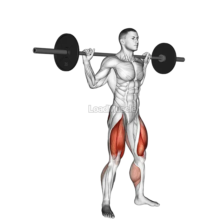 Barbell Jump Squat demonstration