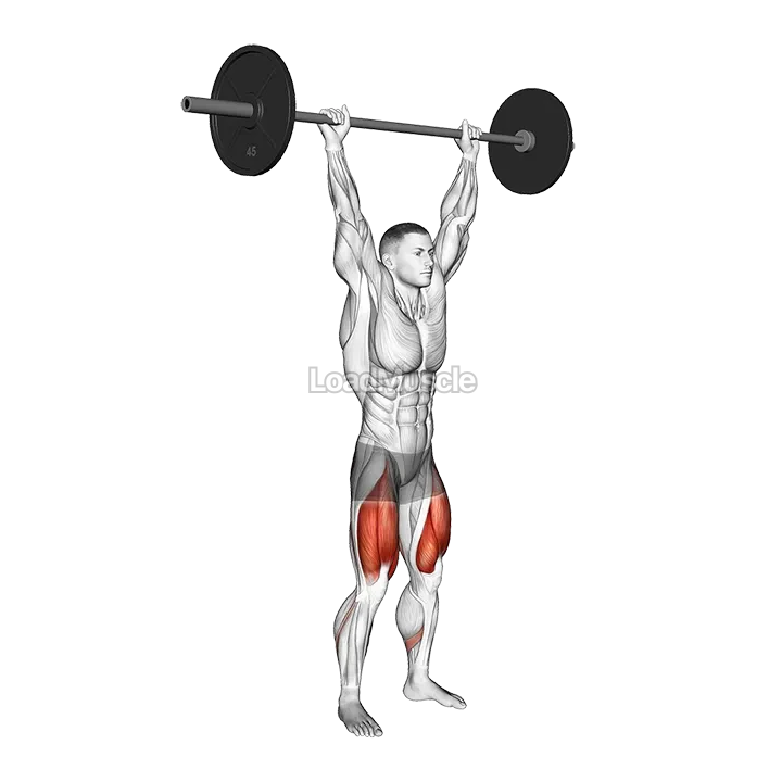 Barbell Overhead Squat demonstration