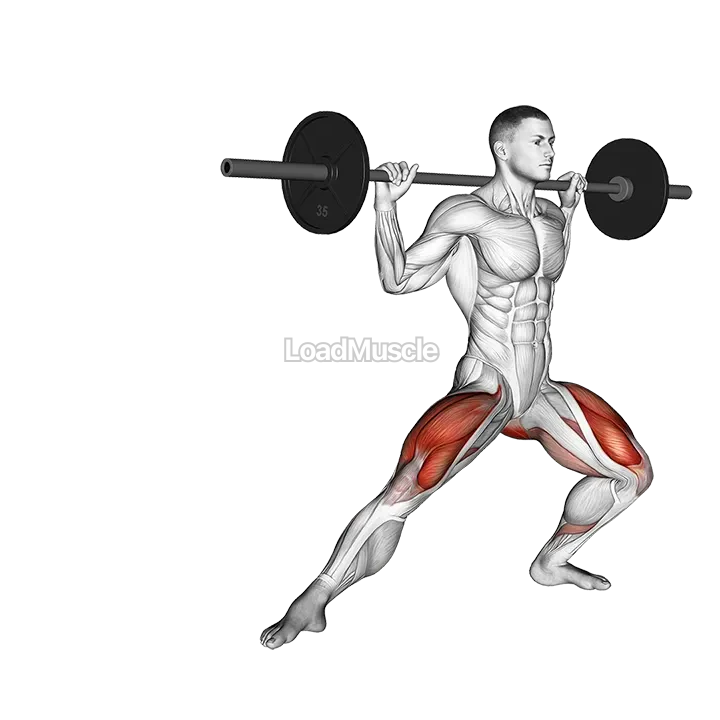 Barbell Side Split Squat demonstration