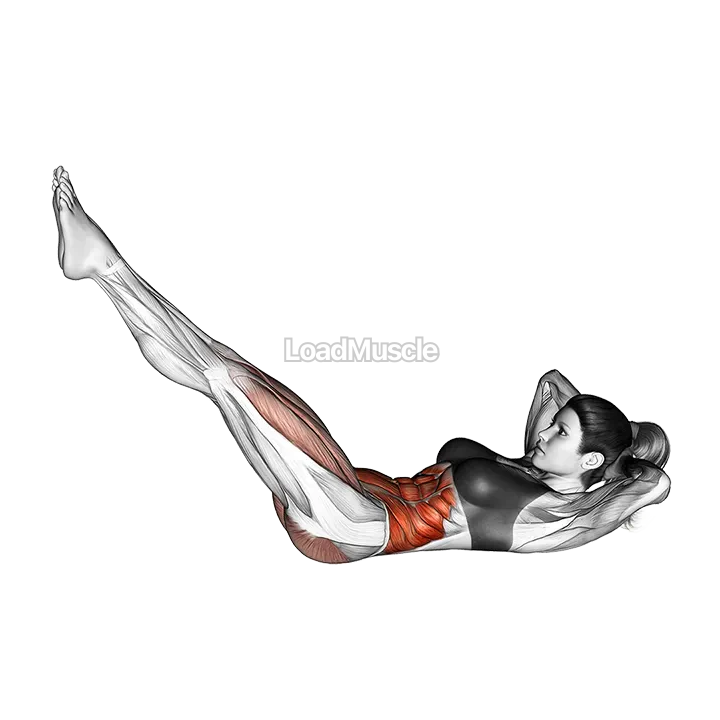 Bycicle Twisting Crunch demonstration