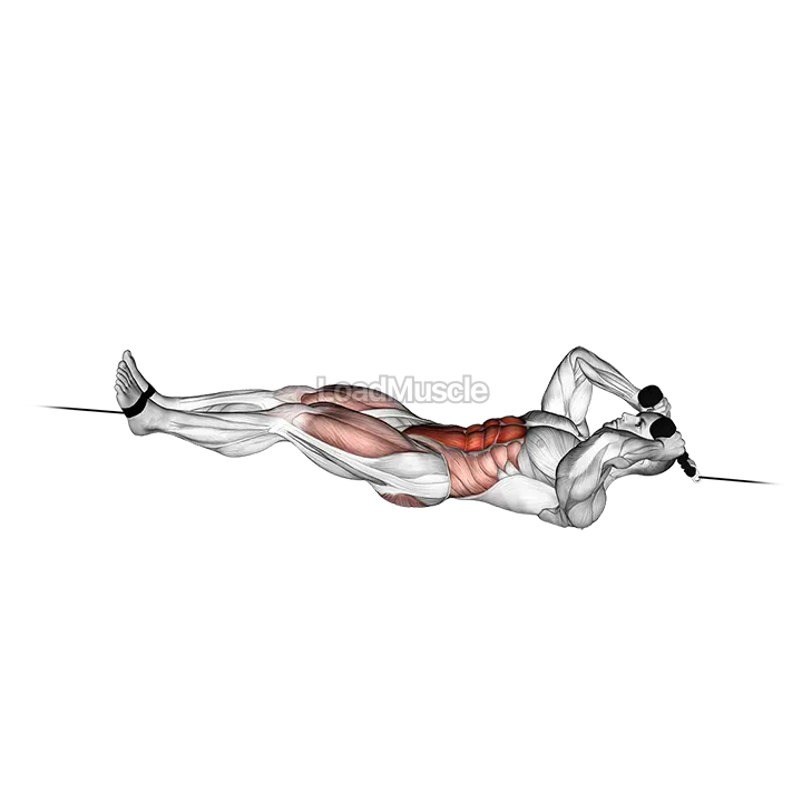Cable Tuck Reverse Crunch demonstration