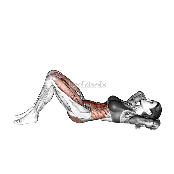 Crunch (leg raise) demonstration