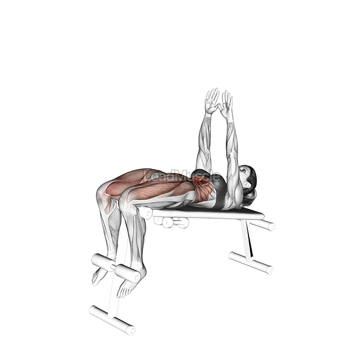 Decline Sit up (arms straight) demonstration