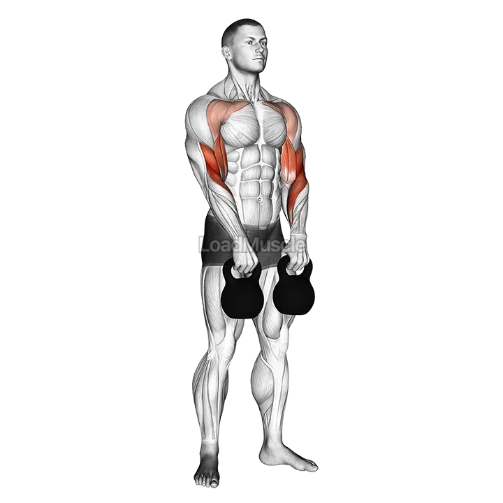 Kettlebell Alternating Hang Clean demonstration