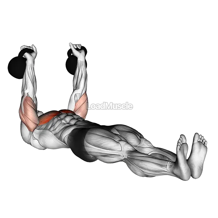 Kettlebell Alternating Press on Floor demonstration