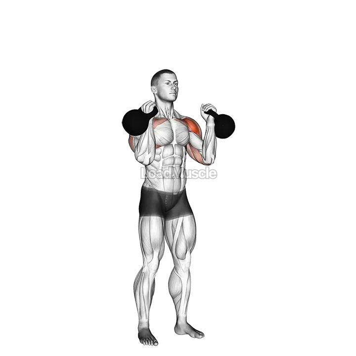 Kettlebell Alternating Press demonstration