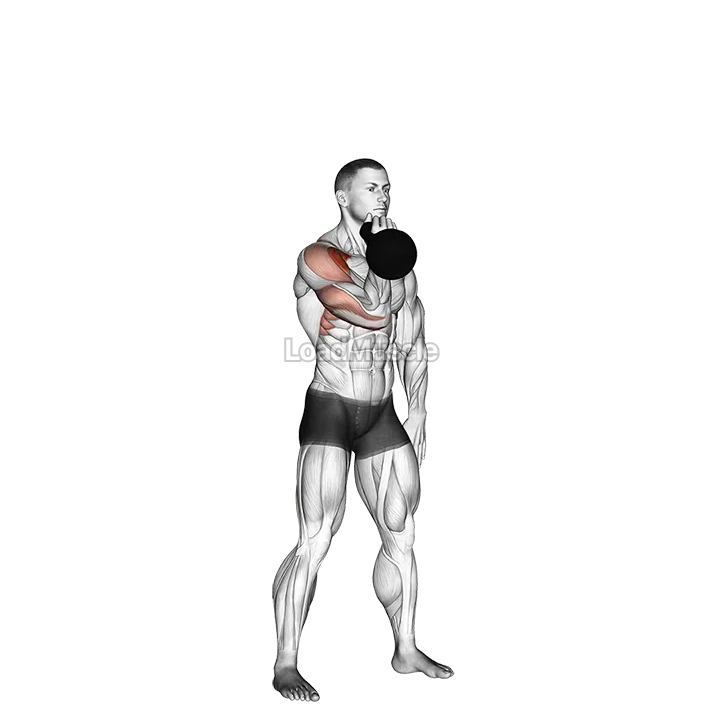 Kettlebell Arnold Press demonstration