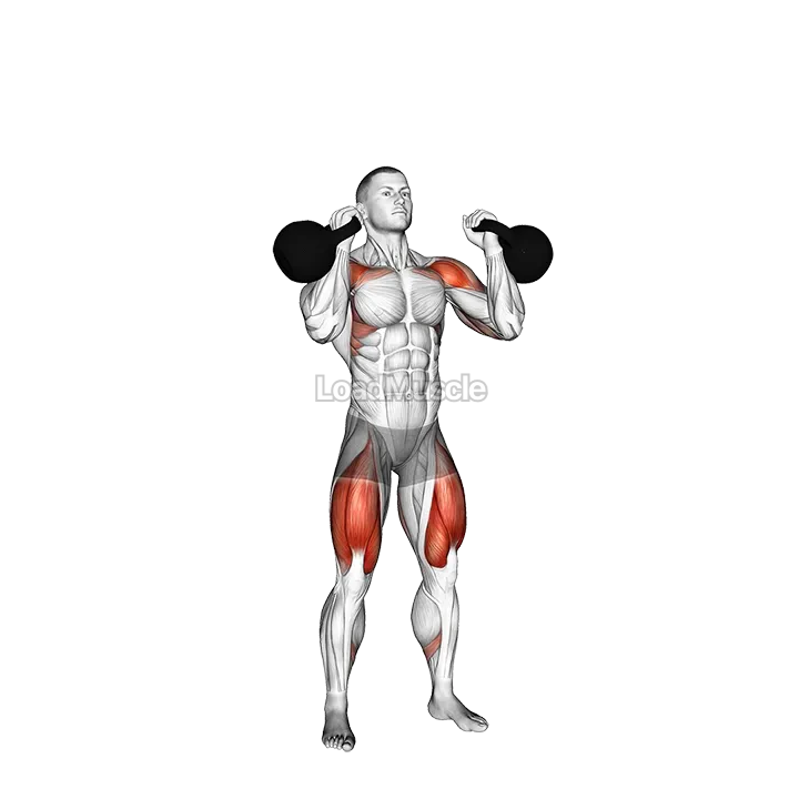 Kettlebell Double Push Press demonstration