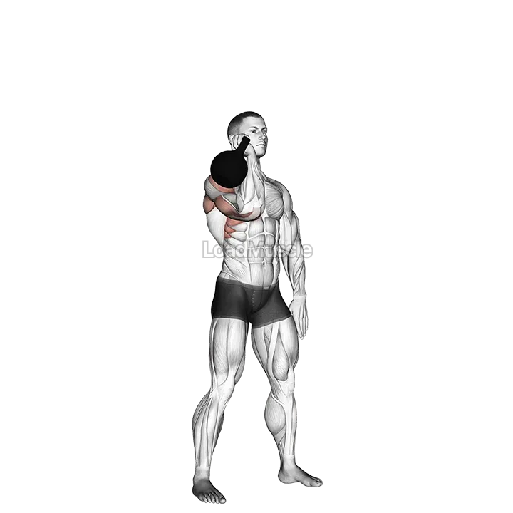 Kettlebell One Arm Military Press To The Side demonstration