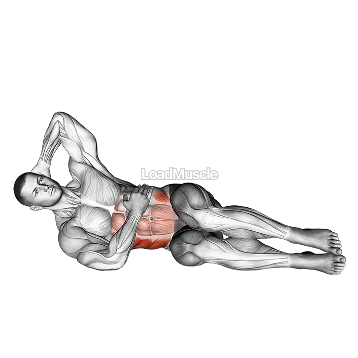 Oblique Crunches Floor demonstration
