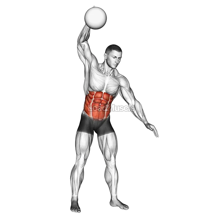 One Arm Slam (with medicine ball) demonstration