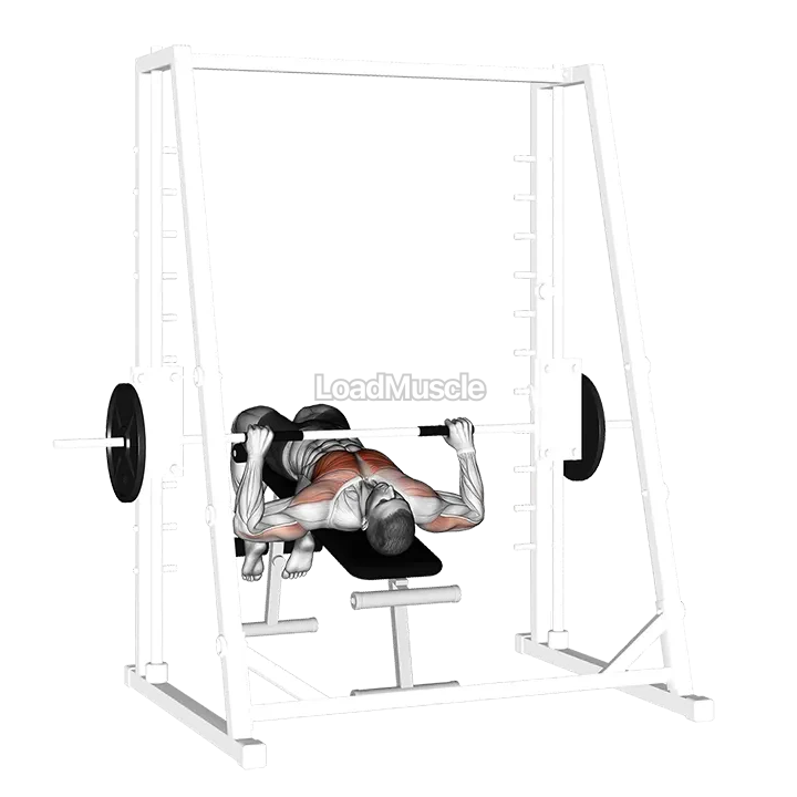 Smith Decline Bench Press demonstration