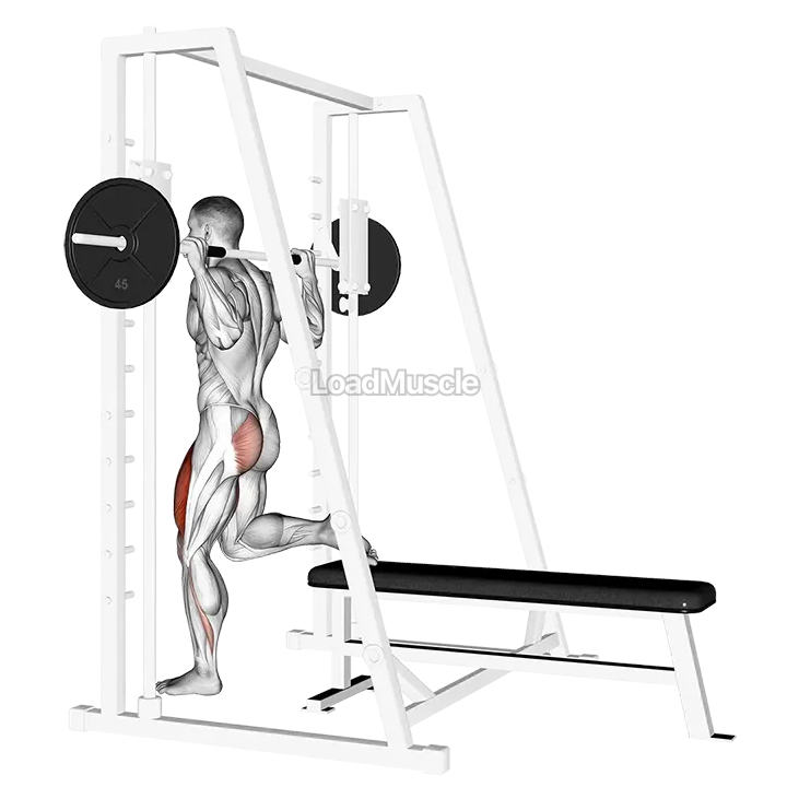 Smith Single Leg Split Squat demonstration