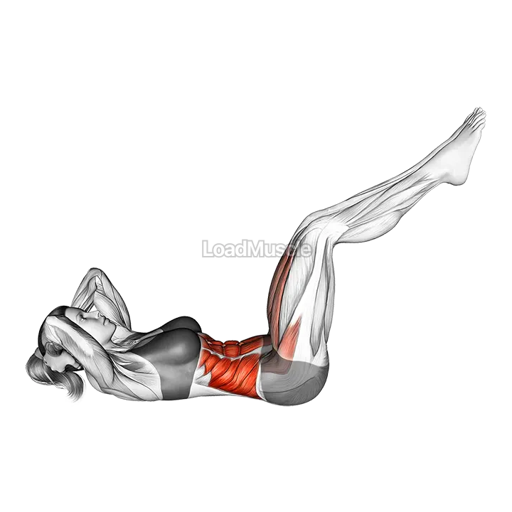 Twist Crunch (leg up) demonstration