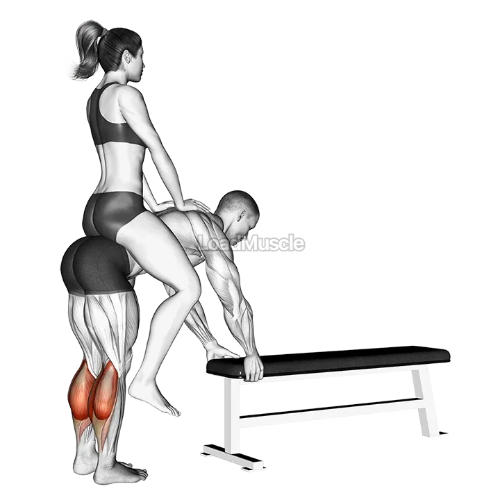 Weighted Donkey Calf Raise demonstration