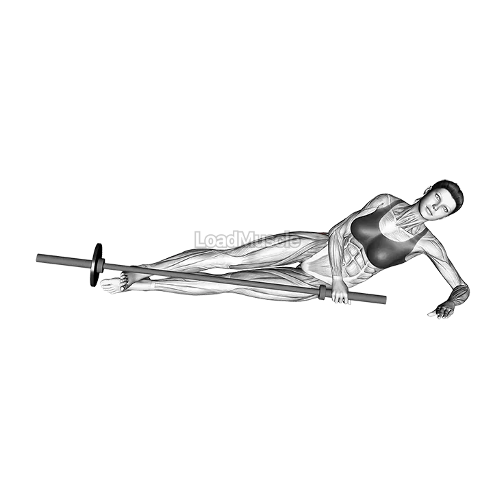 Weighted Lying Hip Abduction demonstration