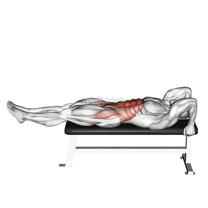 Lying leg hip raise demonstration