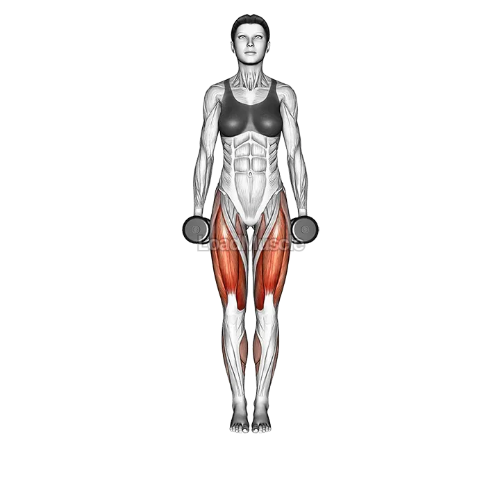 Dumbbell Curtsey lunge demonstration