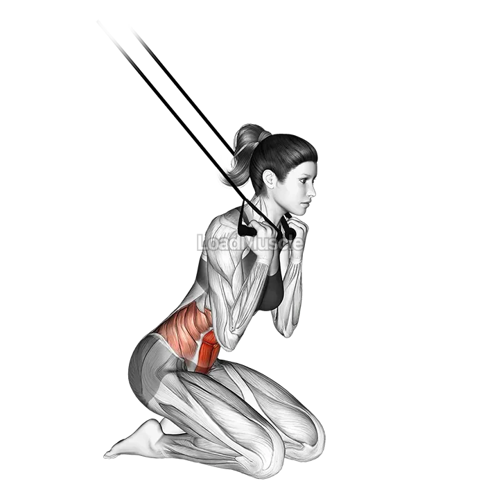 Band kneeling crunch demonstration