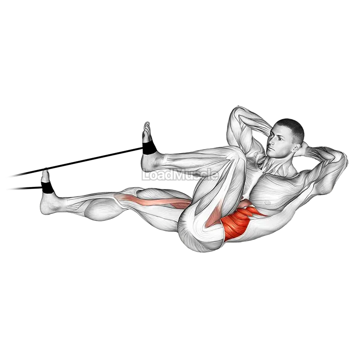 Band bicycle crunch demonstration