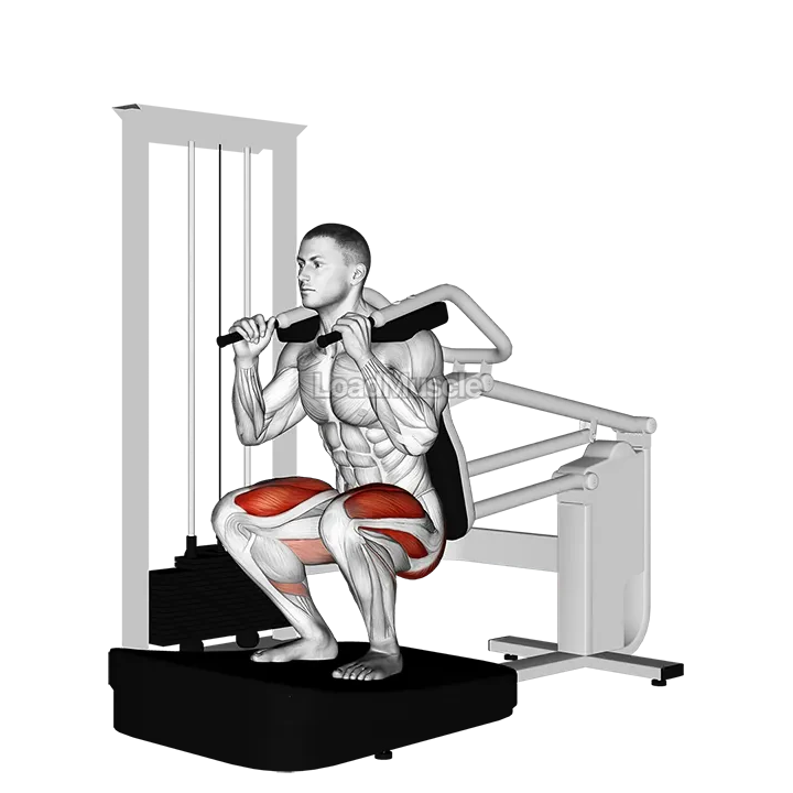 Lever Full Squat demonstration