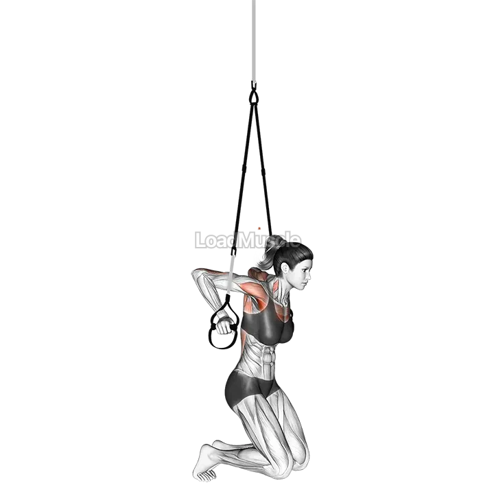 Suspender Self assisted Chest Dip demonstration