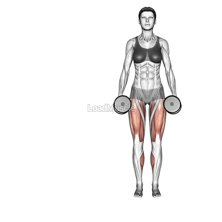 Dumbbell side lunge demonstration