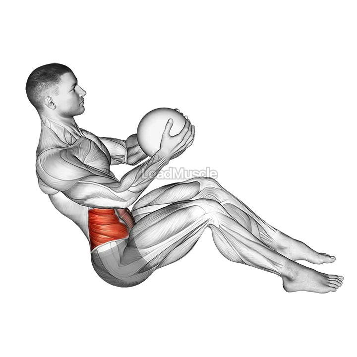 Russian Twist (with medicine ball) demonstration