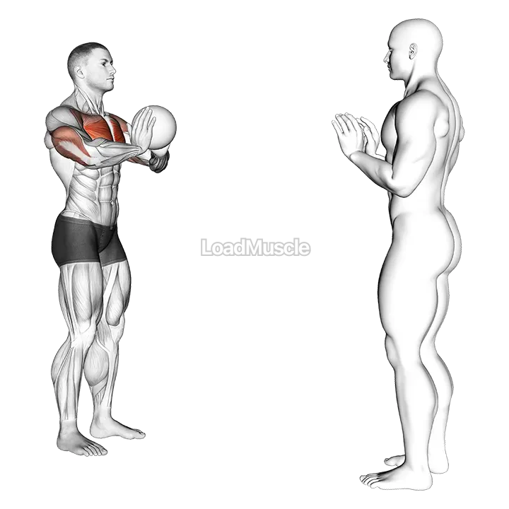 Medicine Ball Chest Pass demonstration