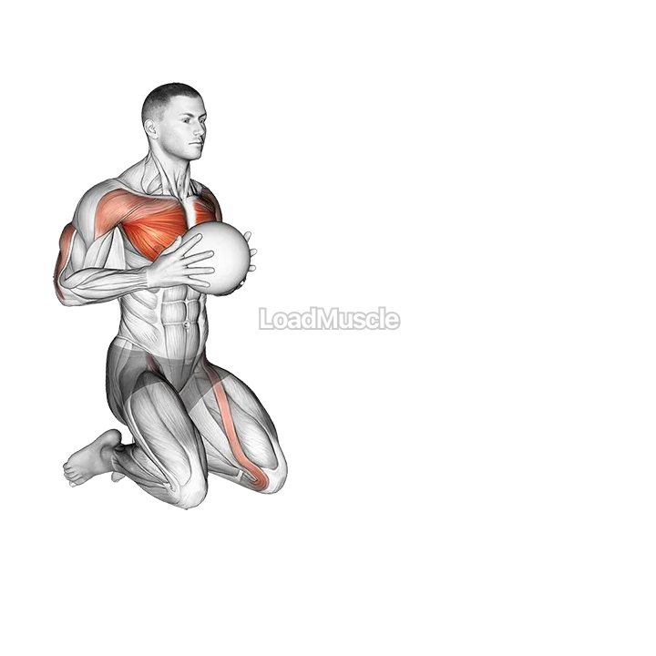 Medicine Ball Chest Push Multiple Response demonstration