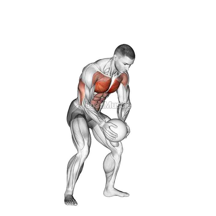Medicine Ball Chest Push with Run Release demonstration