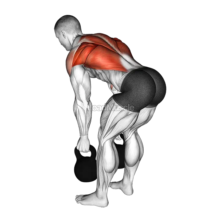 Kettlebell Two Arm Row demonstration