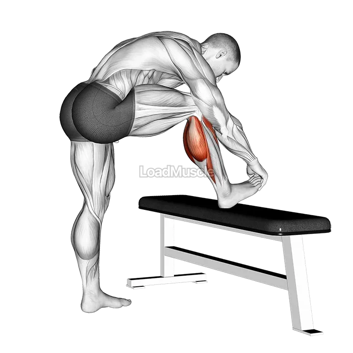Standing Gastrocnemius Calf Stretch demonstration