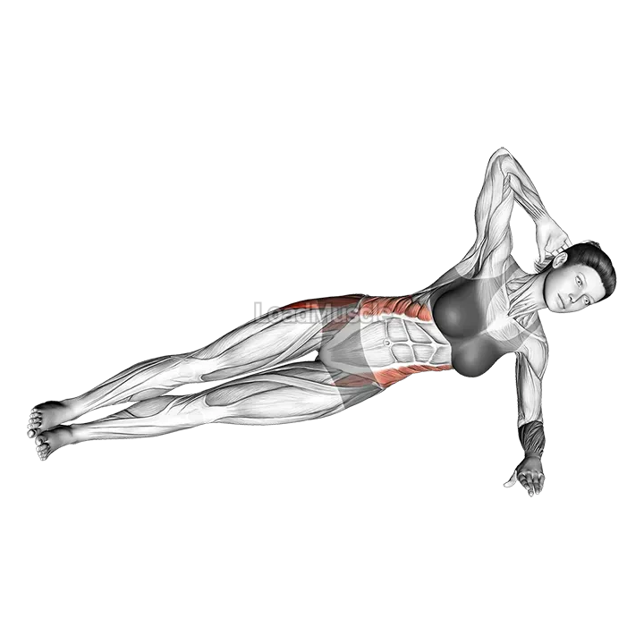 Lateral Side Plank (bent leg) demonstration
