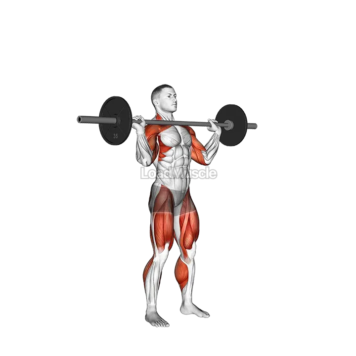Barbell Split Jerk demonstration