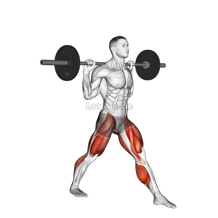 Barbell Split Jump demonstration