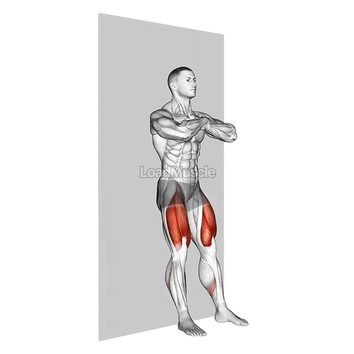 Bodyweight Wall Squat demonstration