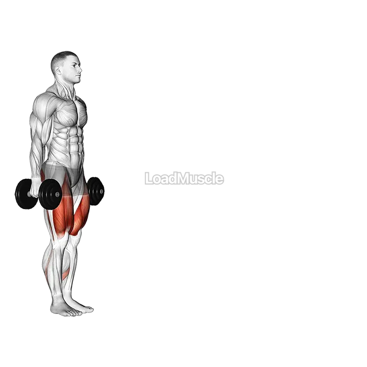 Dumbbell Walking Lunges demonstration