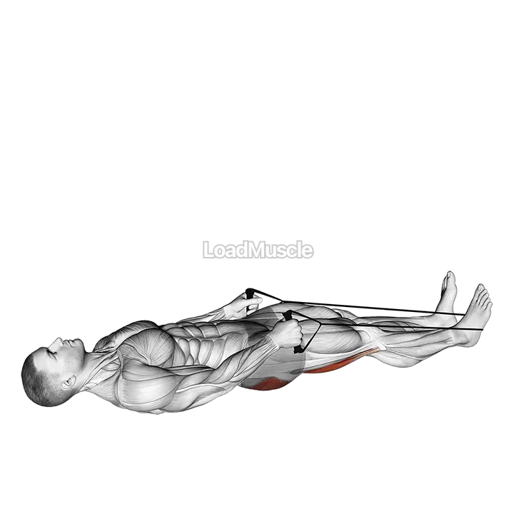 Reclining Big Toe Pose with Rope demonstration