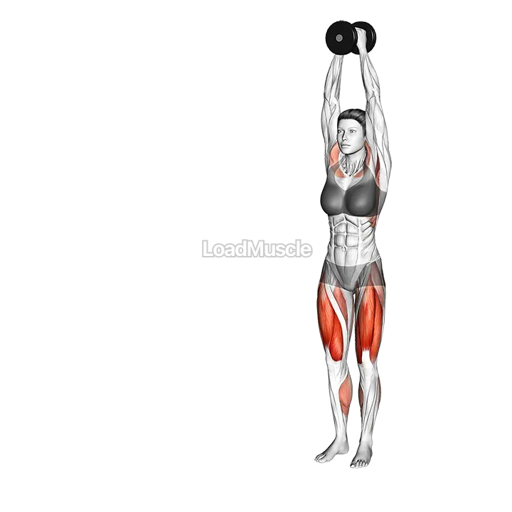 Dumbbell Overhead Side Lunge demonstration
