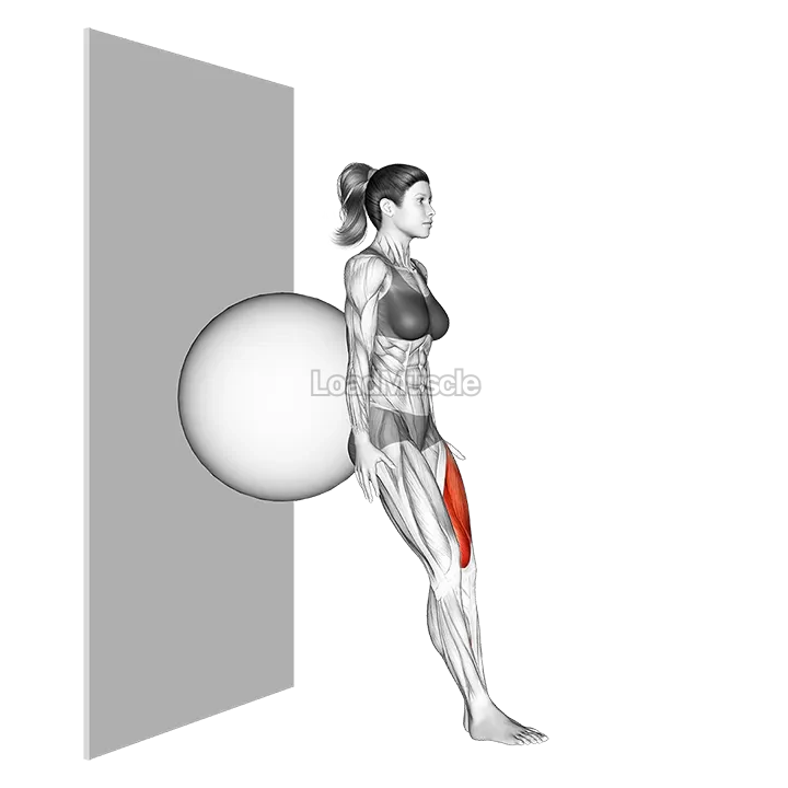 Stability Ball Single Leg Squat demonstration