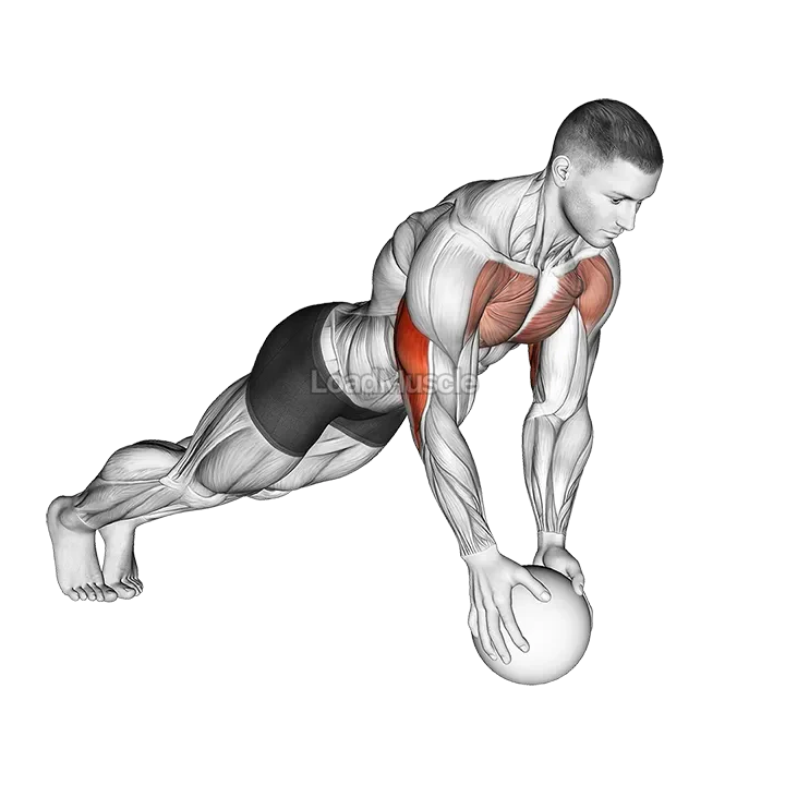 Medicine Ball Close Grip Push Up demonstration