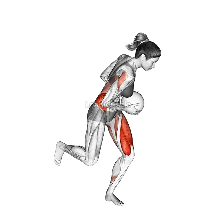 Medicine Ball Single Leg Wood Chop demonstration