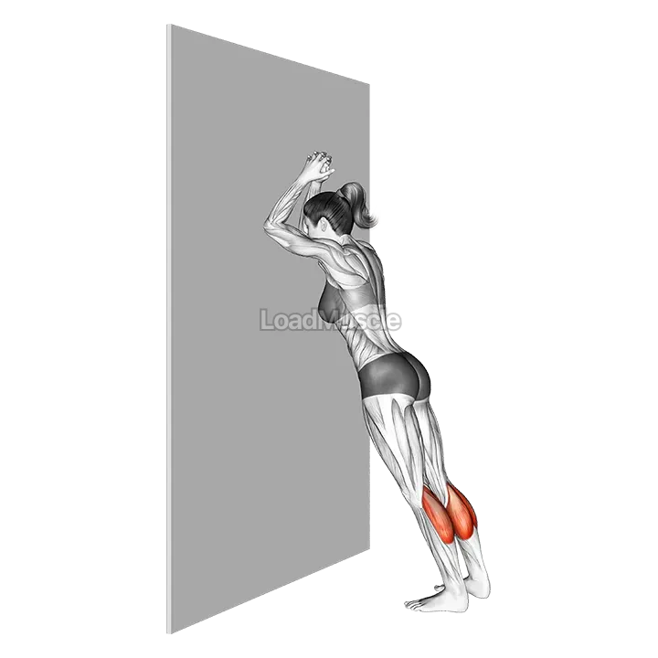 Calves Stretch Static Position demonstration