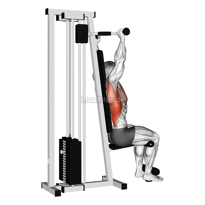 Lever Cable Rear Pulldown demonstration
