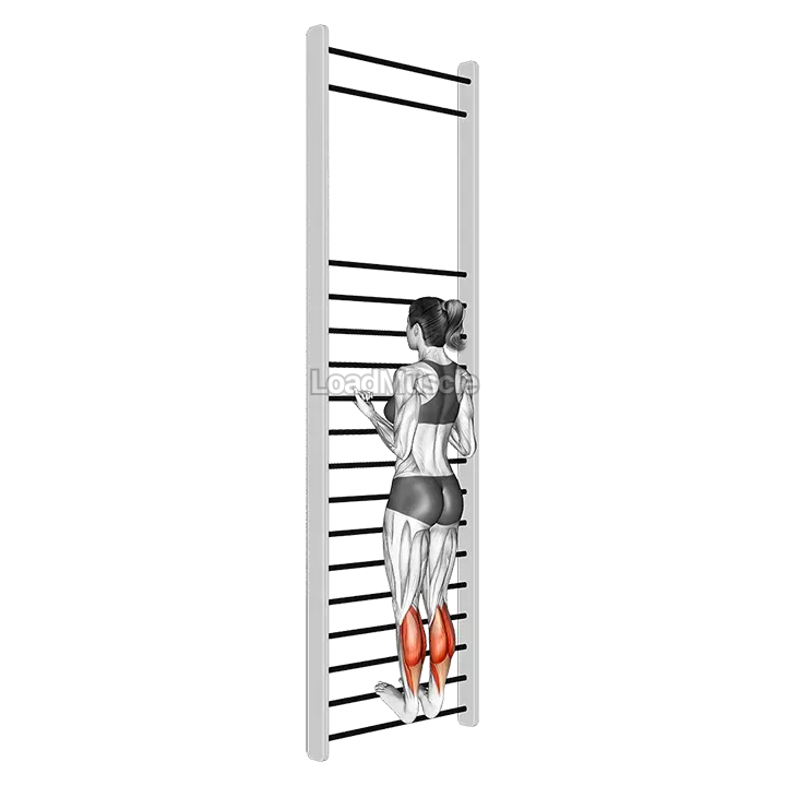 Tibial Flexion Stretch On Wall Bar demonstration