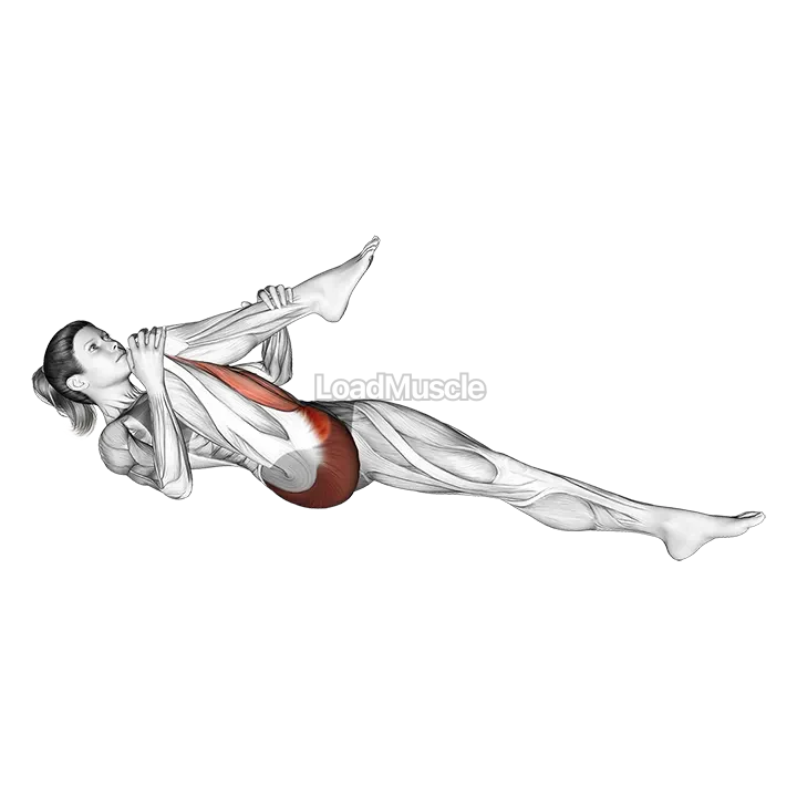 Recumbent Hip External Rotator And Hip Extensor Stretch demonstration