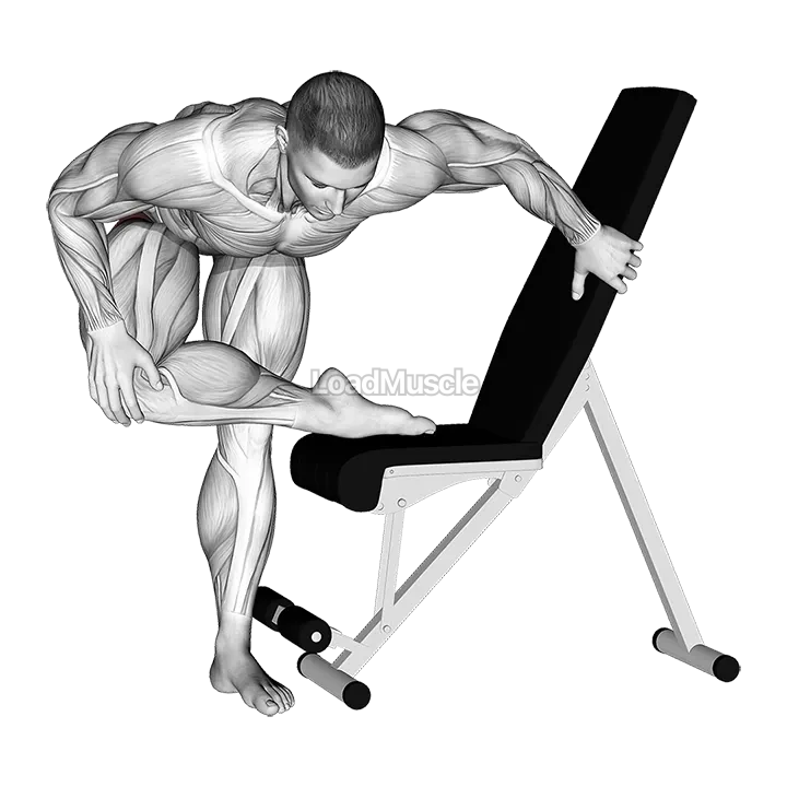 Standing Leg Tuck Hip Stretch demonstration