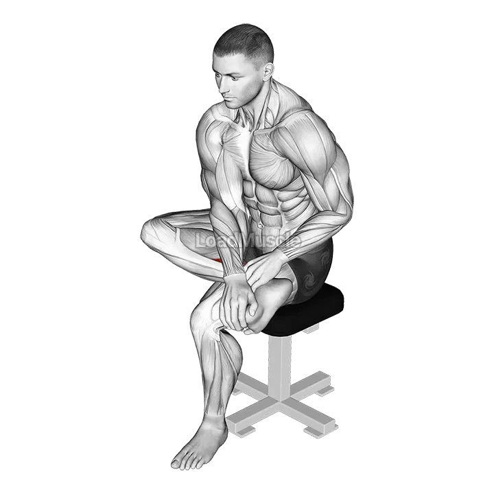 Seated Toe Flexor And Foot Inverter Stretch demonstration