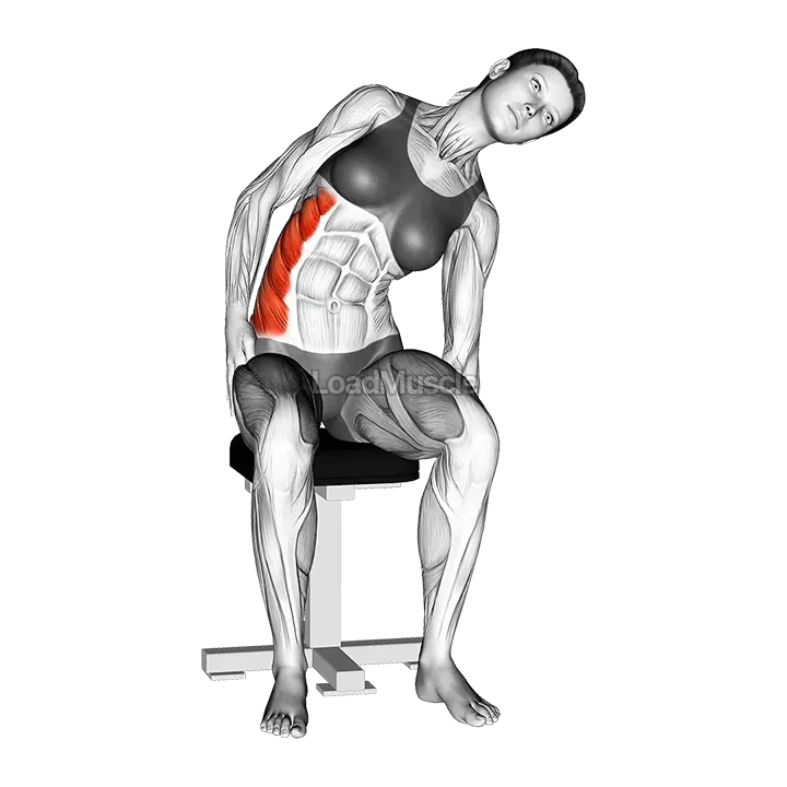 Sitting Lateral Side Stretch demonstration